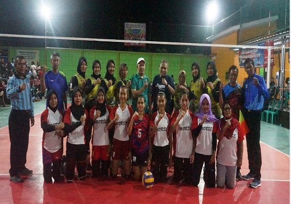 <h5>Pemenang Turnamen Bola Voli perempuan Antar Club Se-Kabupaten Lampung Utara</h5>
